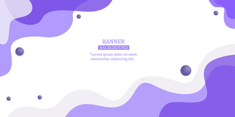 banner background with curve purple color space for text