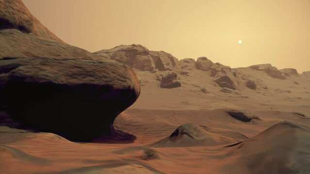Mars Terrain – 4K – 3d render