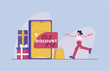 Shopping Illustration - special offer design