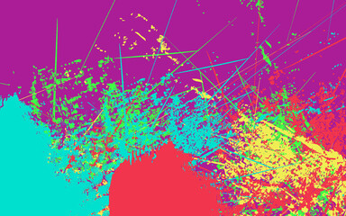 Abstract multicolor grunge texture wall paint background