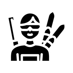 biathlon female sport glyph icon vector. biathlon female sport sign. isolated symbol illustration