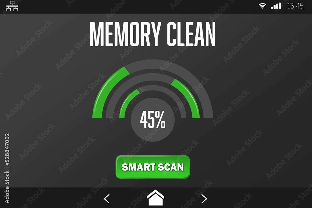 Poster mobile display with memory cleaner