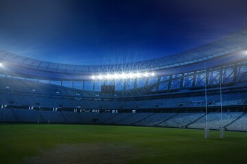 Sports Stadium at night