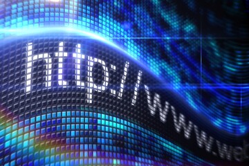 Http address on digital screen