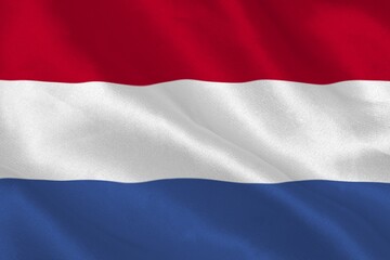 Digitally generated netherlands national flag