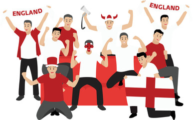 Passionate Football Fans From England
