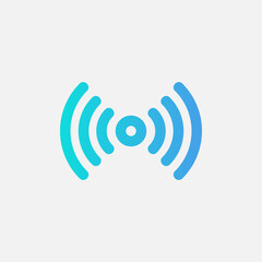 Hotspot icon in gradient style about user interface, use for website mobile app presentation