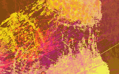 Abstract multicolor grunge texture wall paint background