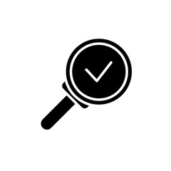 Magnifying glass line icon. Simple element illustration. Magnifying glass concept outline symbol design.