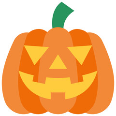 jack o lantern flat icon