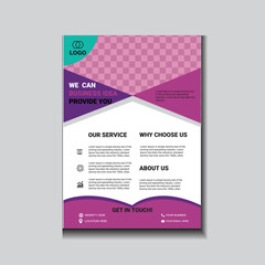 Naklejka premium Business Letterhead Template Corporate Flyer Design Digital style