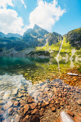 Tatra National Park in Poland. Tatra mountains panorama,  Hiking in Gasienicowa valley (Hala Gasienicowa) to Czarny Staw Gąsienicowy near Kasprowy Wierch © Zedspider