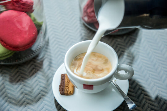 Coffee day shot, Photo is selective focus with shallow depth of field. Taken at Cairo Egypt on 18 November 2016.