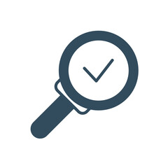 Magnifying glass line icon. Simple element illustration. Magnifying glass concept outline symbol design.