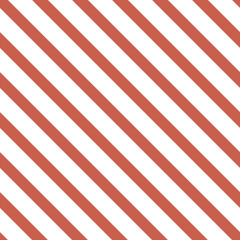 Obraz premium Xmas vintage red diagonal stripes vector seamless pattern. Geometric abstract background. Hippie Groovy Christmas Lines surface design.