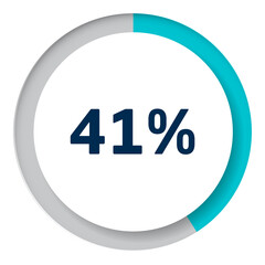 Set of circle percentage diagrams for infographics, 3D design