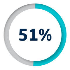 Set of circle percentage diagrams for infographics, 3D design