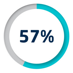 Set of circle percentage diagrams for infographics, 3D design