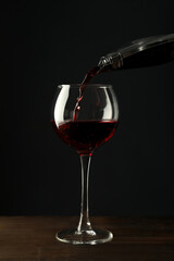Concept of tasty and delicious alcohol drink, wine