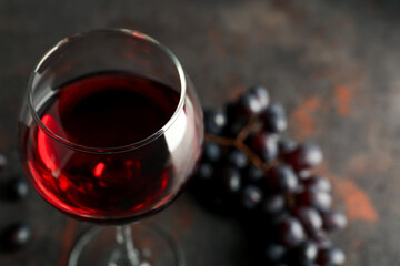 Concept of tasty and delicious alcohol drink, wine