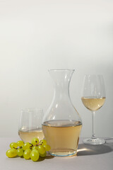 Concept of tasty and delicious alcohol drink, wine