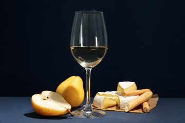 Concept of tasty and delicious alcohol drink, wine