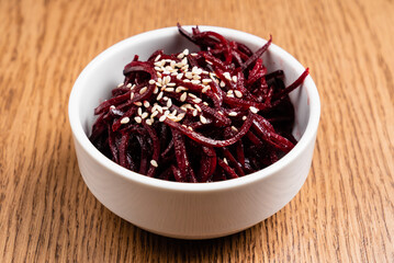 beetroot salad with sesame seeds