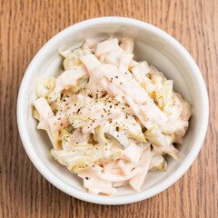 salad with mayonnaise
