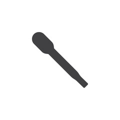 Glass pipette vector icon