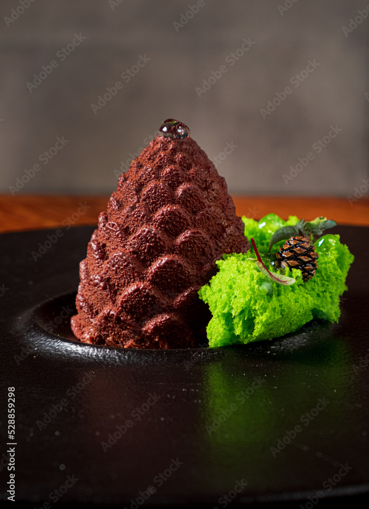 Wall mural dessert in the form of christmas cone