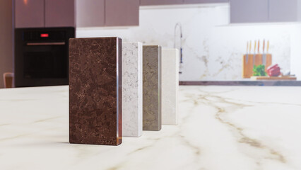 New looking stone marble counter, kitchen counters concept countertop