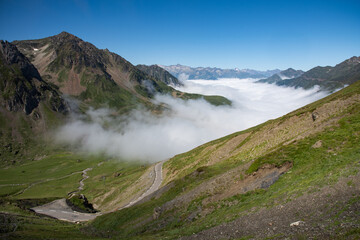 Mountains and landscapes through Pyrenes
