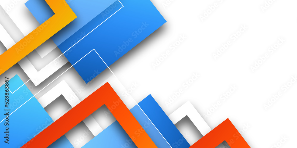 Poster abstract background with colorful squares