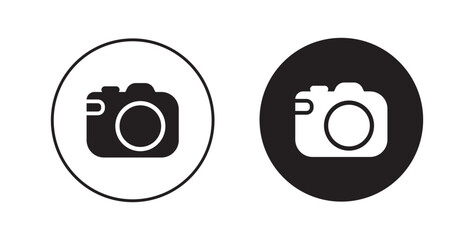 photo camera icon vector	