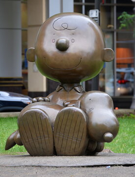 Statue in Park in Downtown St. Paul, the Capital City of Minnesota