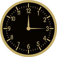 clock vector design illustrated isolated on transparent background 