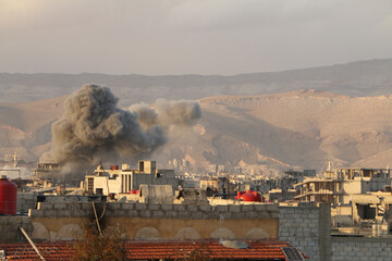 Destruction in the capital Damascus - Syria