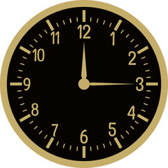 clock vector design illustrated isolated on transparent background 