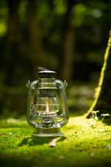 森とランタン