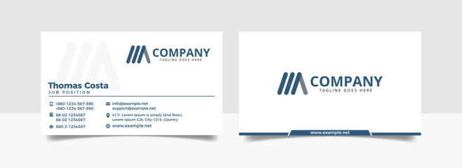Vector Modern Creative and Clean Business Card Template.