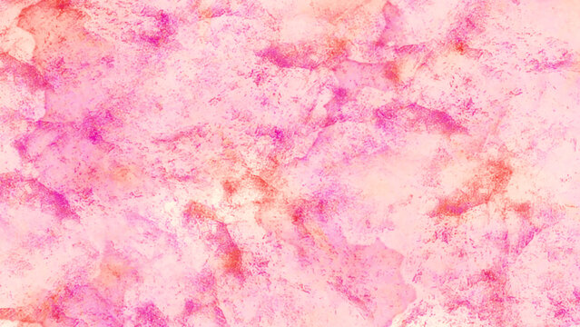 Colorful Bright romantic aquarelle painted pink watercolor canvas design. Pastel pink abstract painted watercolor aquarelle paper texture.