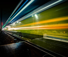 Fototapeta na wymiar DART Train In Motion