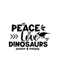 Fototapeta premium Dinosaur SVG Bundle, Dinosaur Silhouette, Dinosaur Cut Files, Cute Dinosaur svg, Dinosaur T Shirt Design