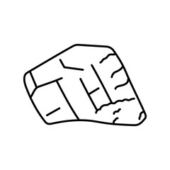 Aquamarine color line icon. Precious stones.