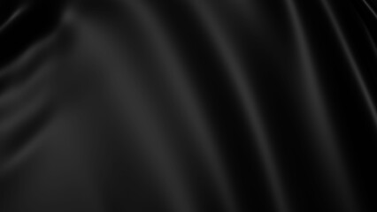 つやのある黒色の布のような背景画像。