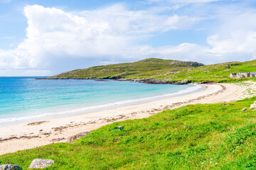 Obraz premium Huisinis beach on Isle of Harris, Scotland, UK