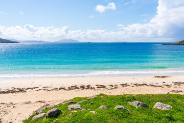Huisinis beach on Isle of Harris, Scotland, UK