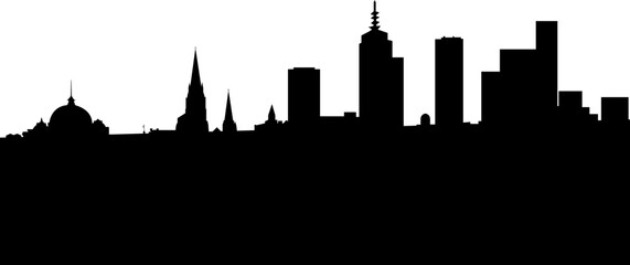 Obraz premium city skyline in black 