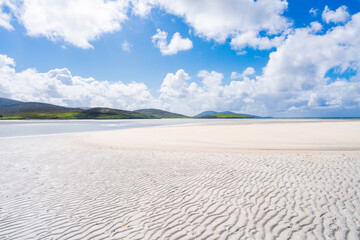 Fototapeta premium Luskentyre Sands beach on the Isle of Harris, Scotland, UK