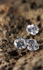 Natural Sapphire gemstone, Jewel or gems on black shine color, Collection of many different natural gemstones amethyst,
